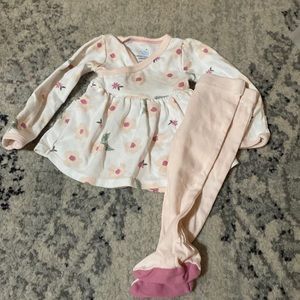 Cloud island newborn dress with leggings